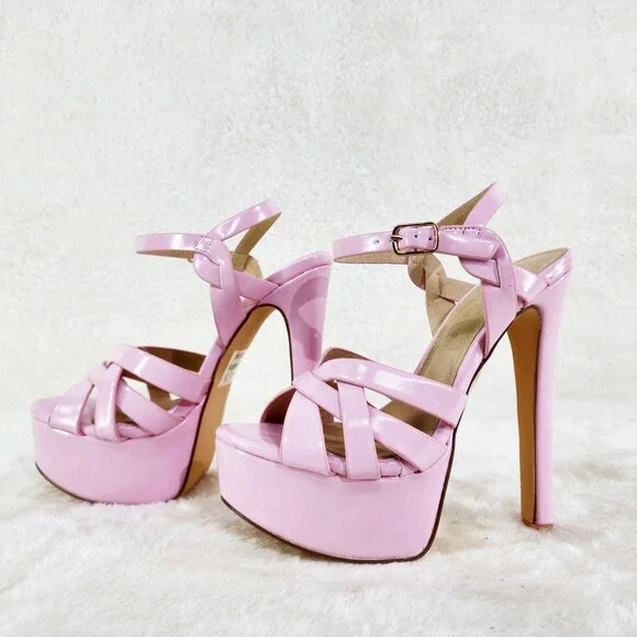 NIB Rihbah Baby Pink Patent Platform - Picture 7 of 15